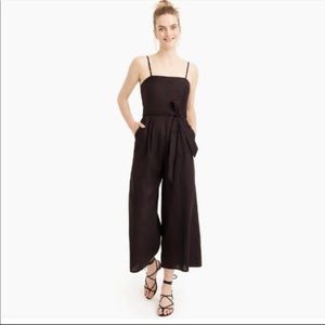 J Crew Linen Tie-Waist Jumpsuit 2